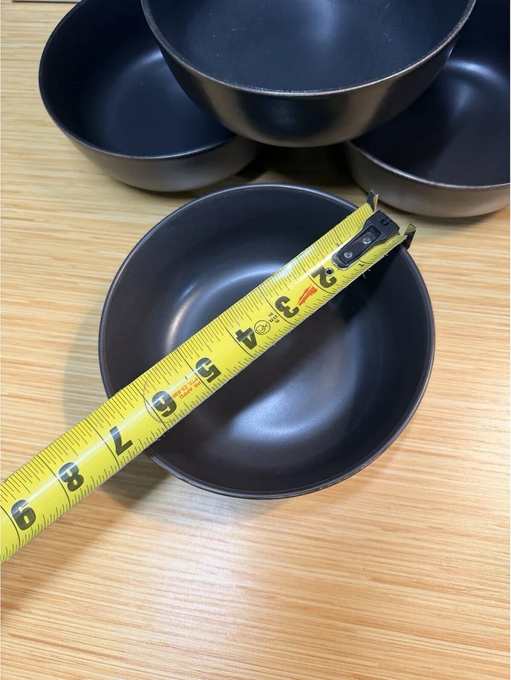 Pottery Barn set Of 4  Mason Stoneware Charcoal 6 3/4
